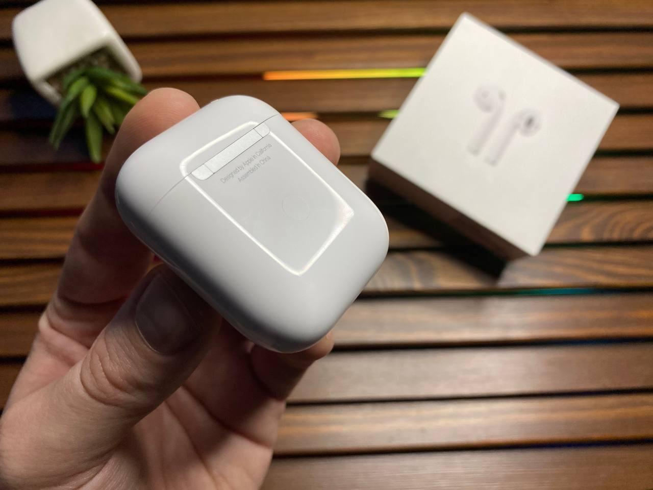 Навушники Apple AirPods 2 Original series 1:1 Bluetooth картонна ванночка, Безпровідні навушники, Епл Аирподс - фото 7 - id-p2114611467