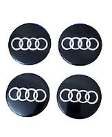 Наклейки на колпачки, заглушки, наклейки на диски Audi Ауди 55 мм