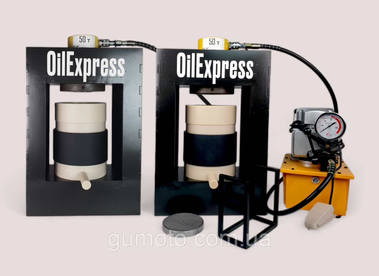 Прес для олії 50 тонн 4+4 літри капролон "PRO+" OilExpress