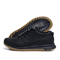 Черные кожаные мужские кроссовки New Balance Clasic Black, мужские кроссовки для города, мужская кожаная обувь