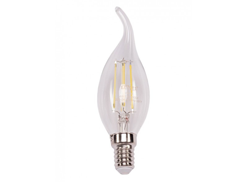 Лампа CA35 filament 4w E14 2700K (074-H) LUXEL