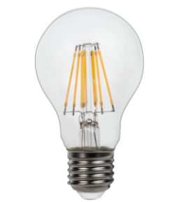 Лампа А60 filament 8w E27 2700K (072-H) LUXEL