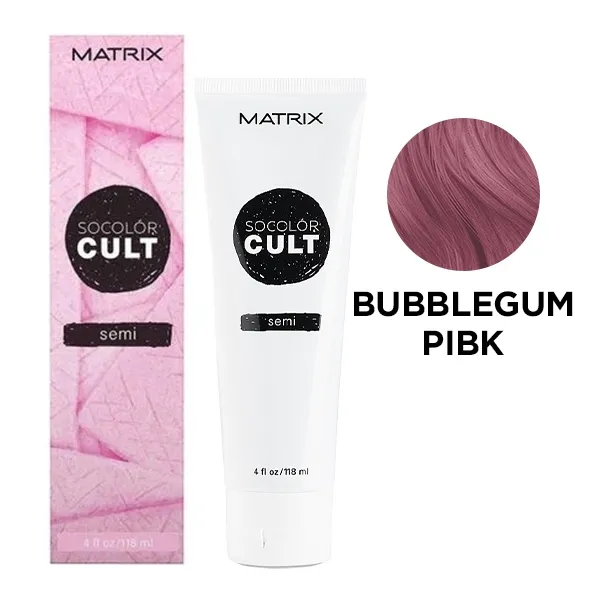 Семі-перманентна фарба прямої дії MATRIX соколор/CULT для волосся Рожевий Баблгам, 118мл
