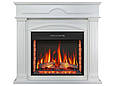 Камінокомплект ArtiFlame Inverno AF28S білий з обігрівом і звуком горіння вогню, фото 2