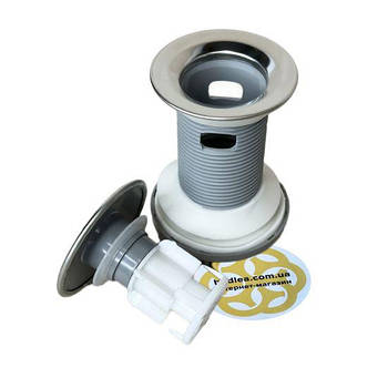 Клапан для раковини донний FELIX 1-1/4" з переливом та системою CLICK-CLACK Sanpreis