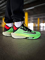 Nike мужские весенние/осенние зеленые кроссовки на шнурках.Демисезонные зеленые мужские текстильные кроссы