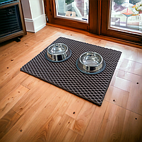 Килимок +2 миски для кішок і собак 36х42 см, килим для котячої миски, EVA-сати ЕВА, фото 4