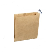 Пакет бумажный саше(23x22x6 см)бурый(100 шт)пакеты для Фаст Фуда и Выпечки