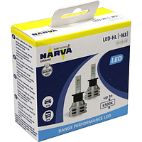 Светодиодные автомобильные LED лампы H3 19W/8000LM/6500K IP67/8-48V "NARVA"
