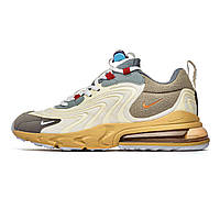 Кросівки Nike Air Max 270 x Travis Scott Beige, Жіночі кросівки, Чоловічі кросівки, Найк Ейр Макс