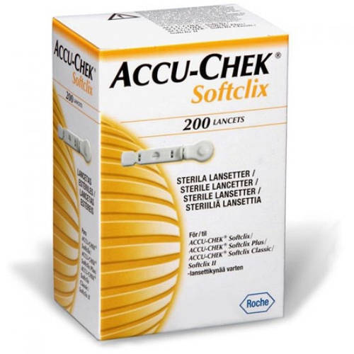 Ланцети Акку Чек Софтклікс (Acce-Chek Softclix) 200шт. для глюкометрів ...