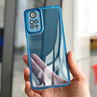 Силіконовий чохол Solid Color із захистом камери Samsung A52 / A52S Blue