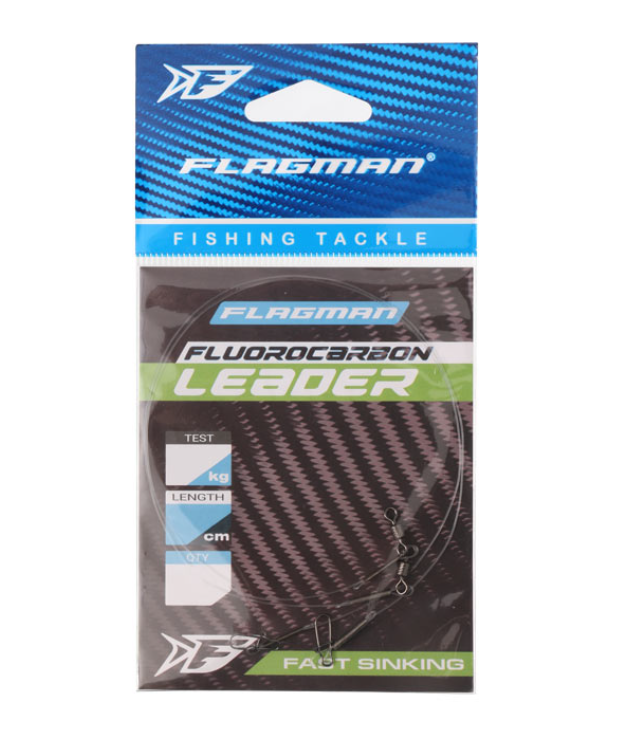 Повідець Flagman Fluorocarbon Leader 9.8кг 30см