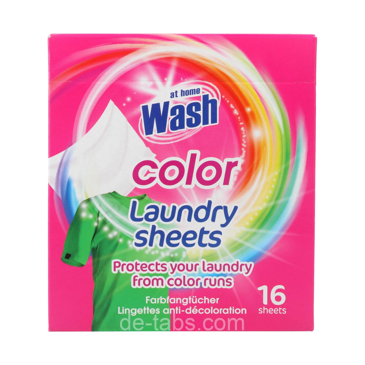 At Home Wash Color абсорбуючі серветки - антилінька для прання 16 шт