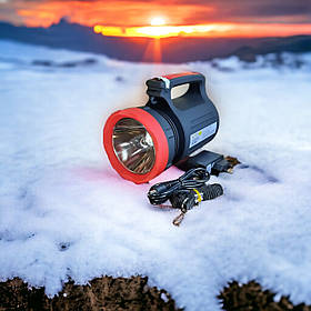 Ліхтар ручний для кемпінгу світлодіодний 19.5*10 см акумуляторний із зарядкою та ремінцем