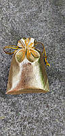 Золотой лавандовый мешочек, аромасаше аромат лаванда, ароматические лавандовые мешочки органзы, 9х12 см. УКР