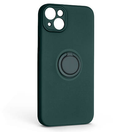 Чохол накладка ArmorStandart TPU Icon Ring для Apple iPhone 14 Plus Dark Green (ARM68702), фото 1