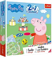 Настольная игра Ludo + Snakes & Ladders 2 in 1: Peppa Pig (Лудо + Змеи и Лестницы 2 в 1: Свинка Пеппа)