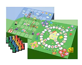 Настільна гра Ludo + Snakes & Ladders 2 in 1: Peppa Pig  (Лудо + Змії і Драбини 2 в 1: Свинка Пепа), фото 3