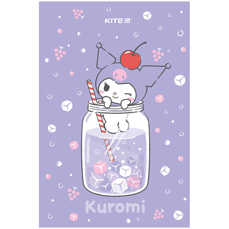 Блокнот Kite Kuromi термобіндер А5 64 аркуші нелінований HK24-193-2, фото 1