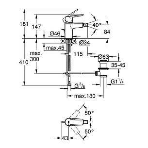 Змішувач для біде Grohe QuickFix Start 325602432, фото 3