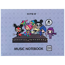 Зошит для нот Kite tokidoki TK24-405, А5, 20 аркушів