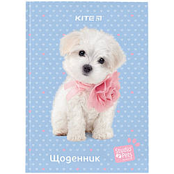 Щоденник шкільний Kite Studio Pets SP24-262-3, тверда обкладинка