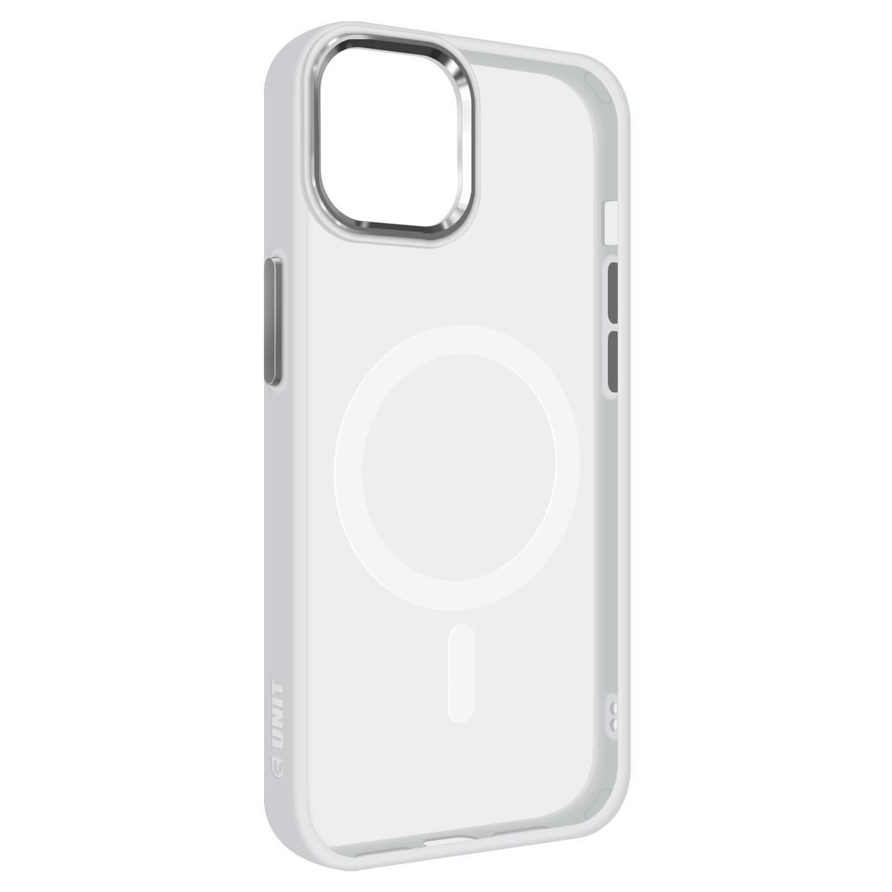 Чохол накладка Armorstandart TPU Unit MagSafe для Apple iPhone 14 Matte Clear Silver (ARM70462)
