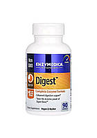 Enzymedica, Digest, Ферменты, повна формула ферментів, 90 капсул