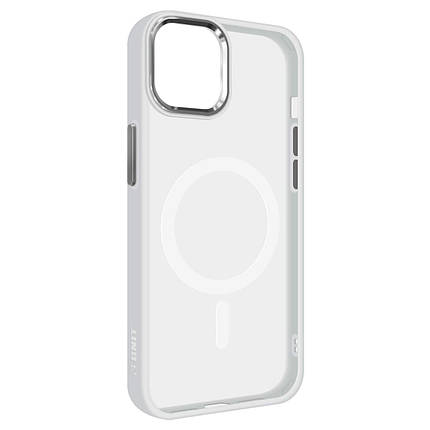 Чохол накладка Armorstandart TPU Unit MagSafe для Apple iPhone 15 Plus Matte Clear Silver (ARM69351), фото 1