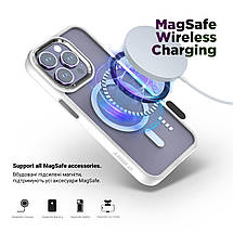 Чохол накладка Armorstandart TPU Unit MagSafe для Apple iPhone 15 Plus Matte Clear Silver (ARM69351), фото 4
