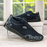 Кросівки мокасини чоловічі сітка сині Dago Style 41-45, фото 3