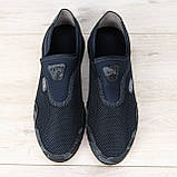 Кросівки мокасини чоловічі сітка сині Dago Style 41-45, фото 7