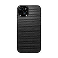 Чехол накладка Spigen TPU Liquid Air для iPhone 15 Plus Matte Black (ACS06650)