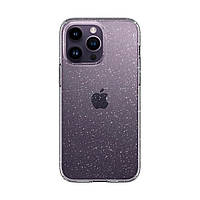 Чехол накладка Spigen TPU Liquid Crystal Glitter для iPhone 15 Pro Crystal Quartz (ACS06701)