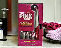 Щетка для чистки и уборки The Pink Stuff Miracle Scrubber Kit (4 насадки)