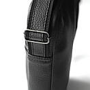 Барсетка Modern чорна з еко шкіри месенджер, фото 5