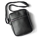 Барсетка Modern чорна з еко шкіри месенджер, фото 2