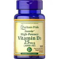 Витамин Д-3 Puritan's Pride Vitamin D3 1000 IU 100 капс.