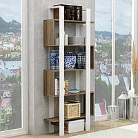Стеллаж для дома D8. Полка для книг этажерка, полочный стеллаж книжный шкаф