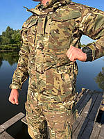 Ветровка мультикам армейская мужская тактическая куртка с капюшоном парка multicam рип-стоп XXXL