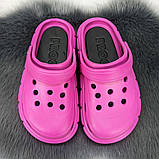 Сабо крокси жіночі на платформі малинові Progress, фото 5