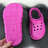 Сабо крокси жіночі на платформі малинові Progress, фото 8