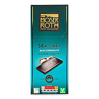 Чёрный шоколад с морской солью Mozer Roth Sea Salt 125г , Германия