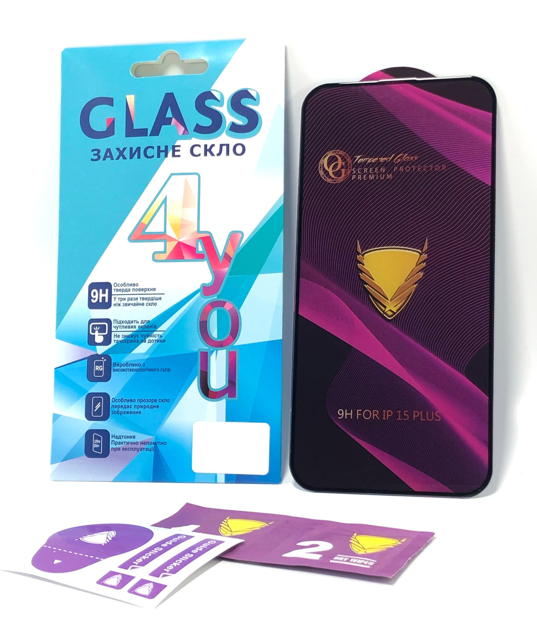 Захисне скло Samsung A15(4G) Golden Armor Big Curve Black 4you