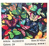 Набір для творчості алмазна вишивка картина мозаїка метелики 30*40 см 60810 полотно на рамі, фото 2