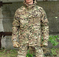 Тактическая армейская куртка мультикам ветровка мужская с капюшоном парка multicam рип-стоп XXXL