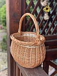 Кошик плетений "Прованс" для прогулянок. Арт 047, фото 3