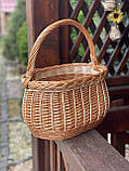 Кошик плетений "Прованс" для прогулянок. Арт 047, фото 2