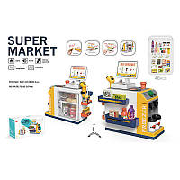 Супермаркет игрушечный 668-125 46 элементов, звук, подсветка сканера, имитация расчета картой